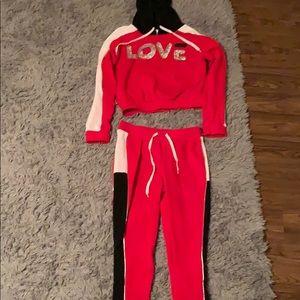 Two pice sweat suite